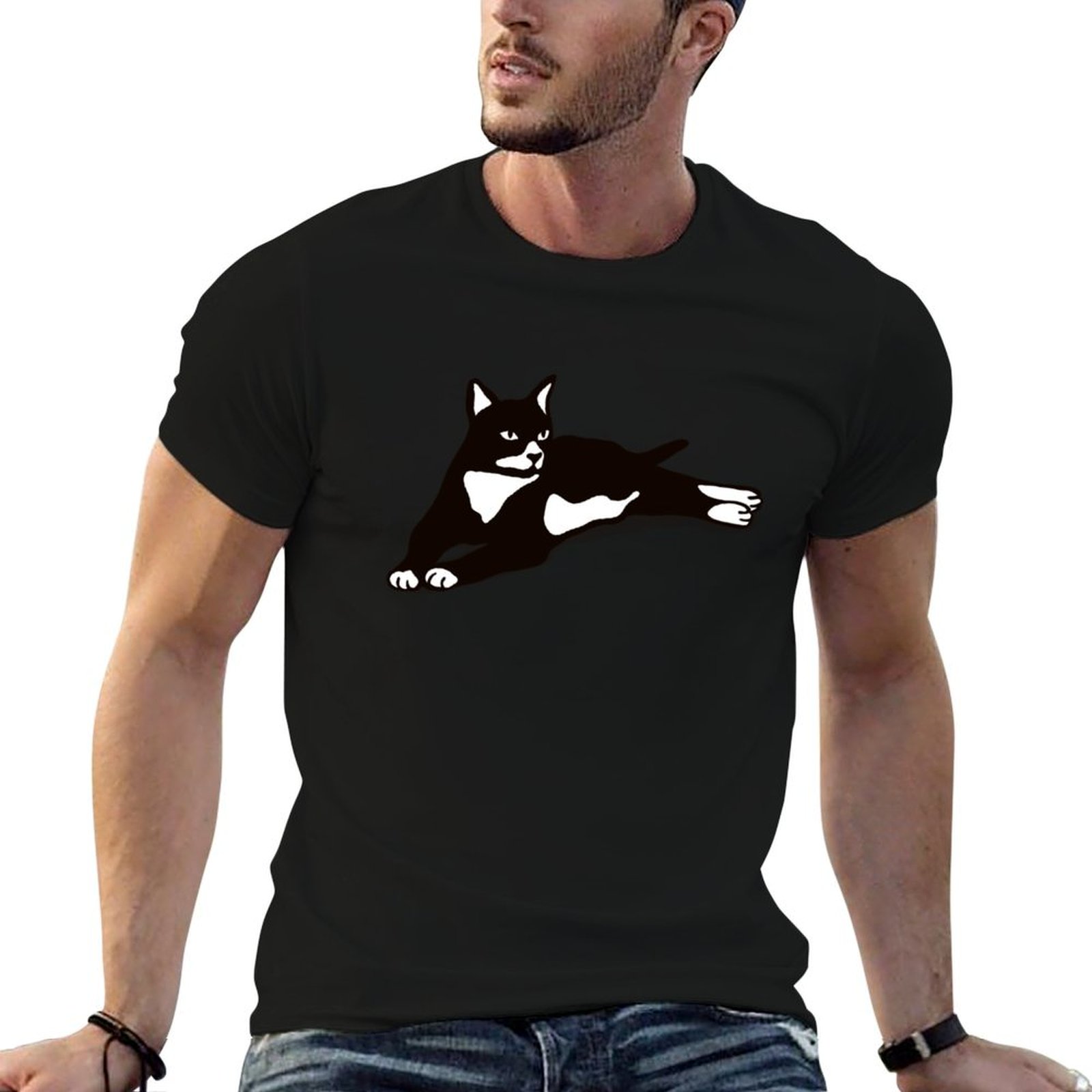 Running Gear Gifts For Men - Футболка с изображением кота в смокинге,