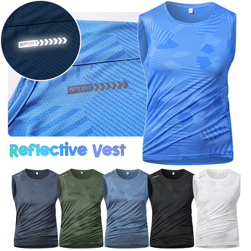 Running Gear Reflective - Мужской светоотражающий жилет для бега, летний