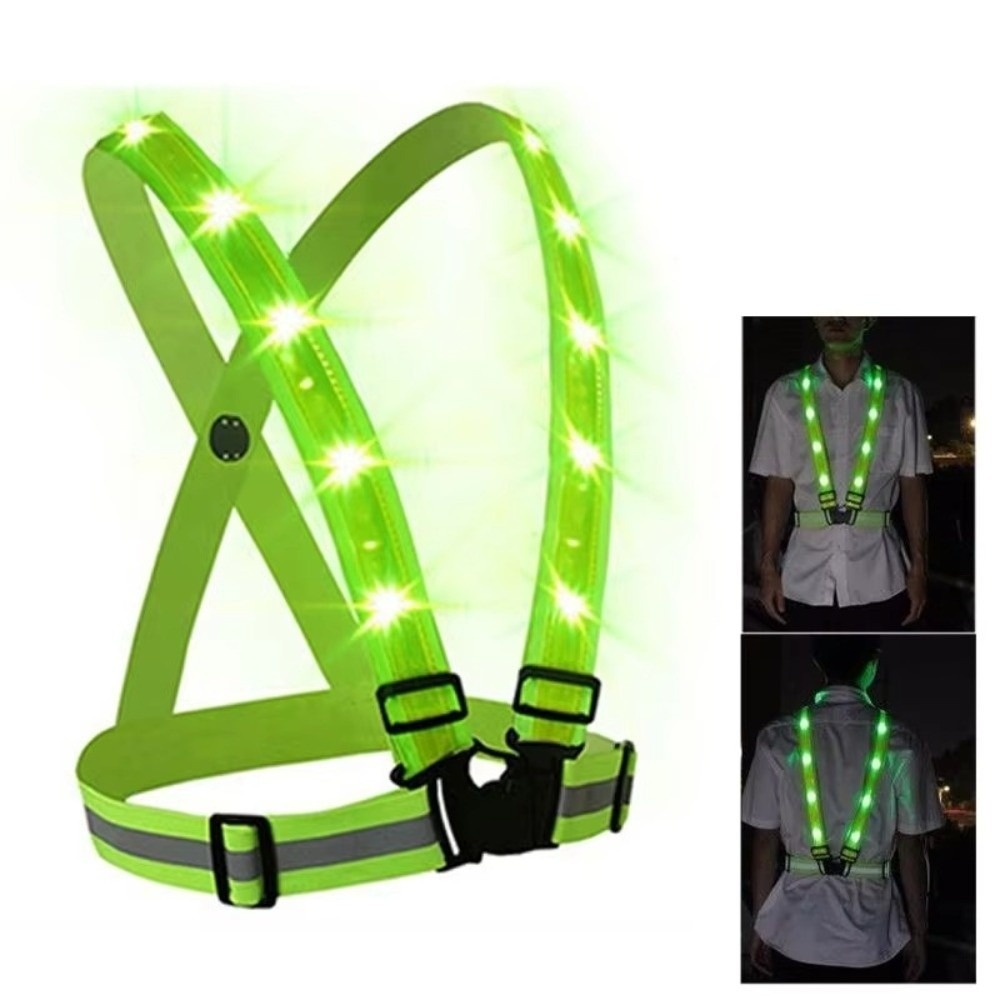 Running Gear Reflective - Новый полиэстеровый светодиодный сигнальный жилет с