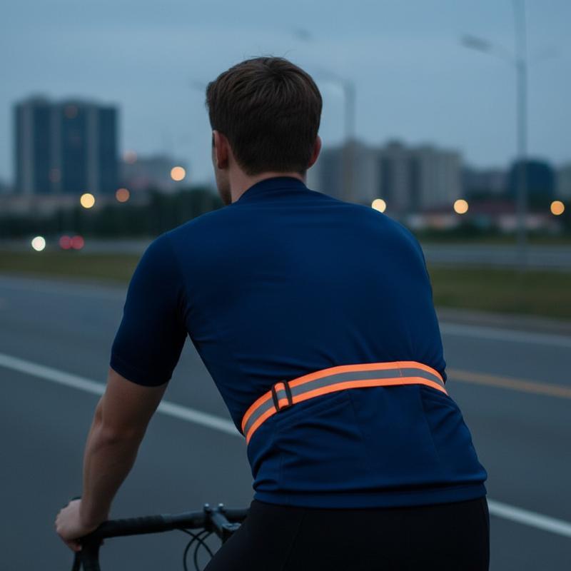 Running Visibility Gear - Регулируемые эластичные светоотражающие ремни для бега,