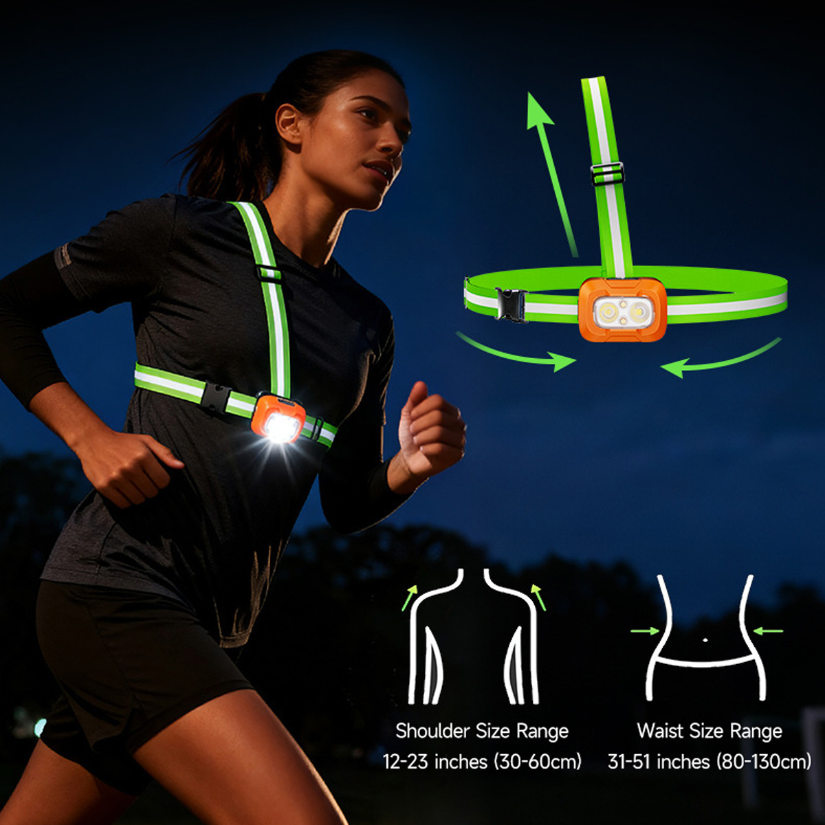 Фонарь для бега с USB-зарядкой – обзор и цена Running Gear Reflective