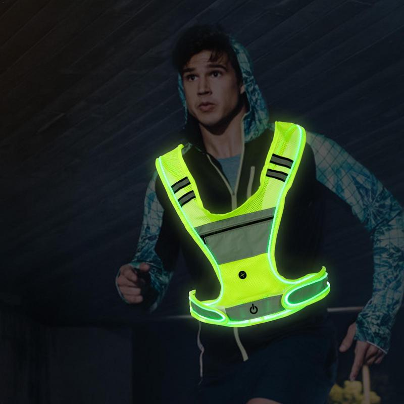 Жилет для бега со светодиодной – обзор и цена Running Visibility Gear